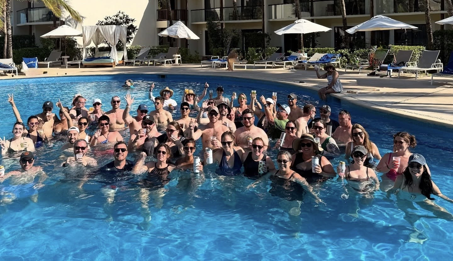 2025 Company Retreat to Play del Carmen Group Fun