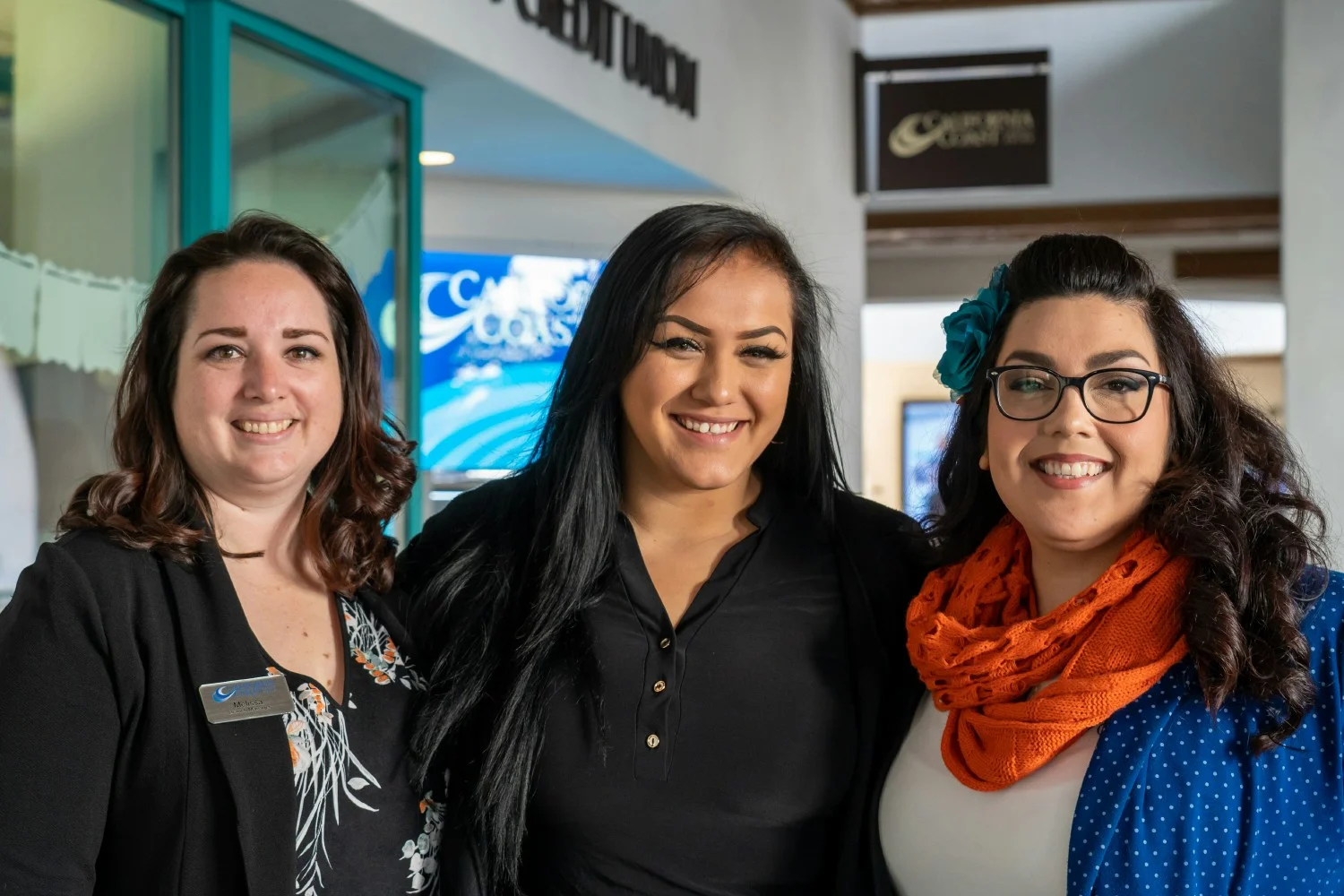 EMPLOYEES OF CAL COAST'S SDSU CAMPUS BRANCH, LOCATED INSIDE THE CONRAD PREBYS AZTEC STUDENT UNION.