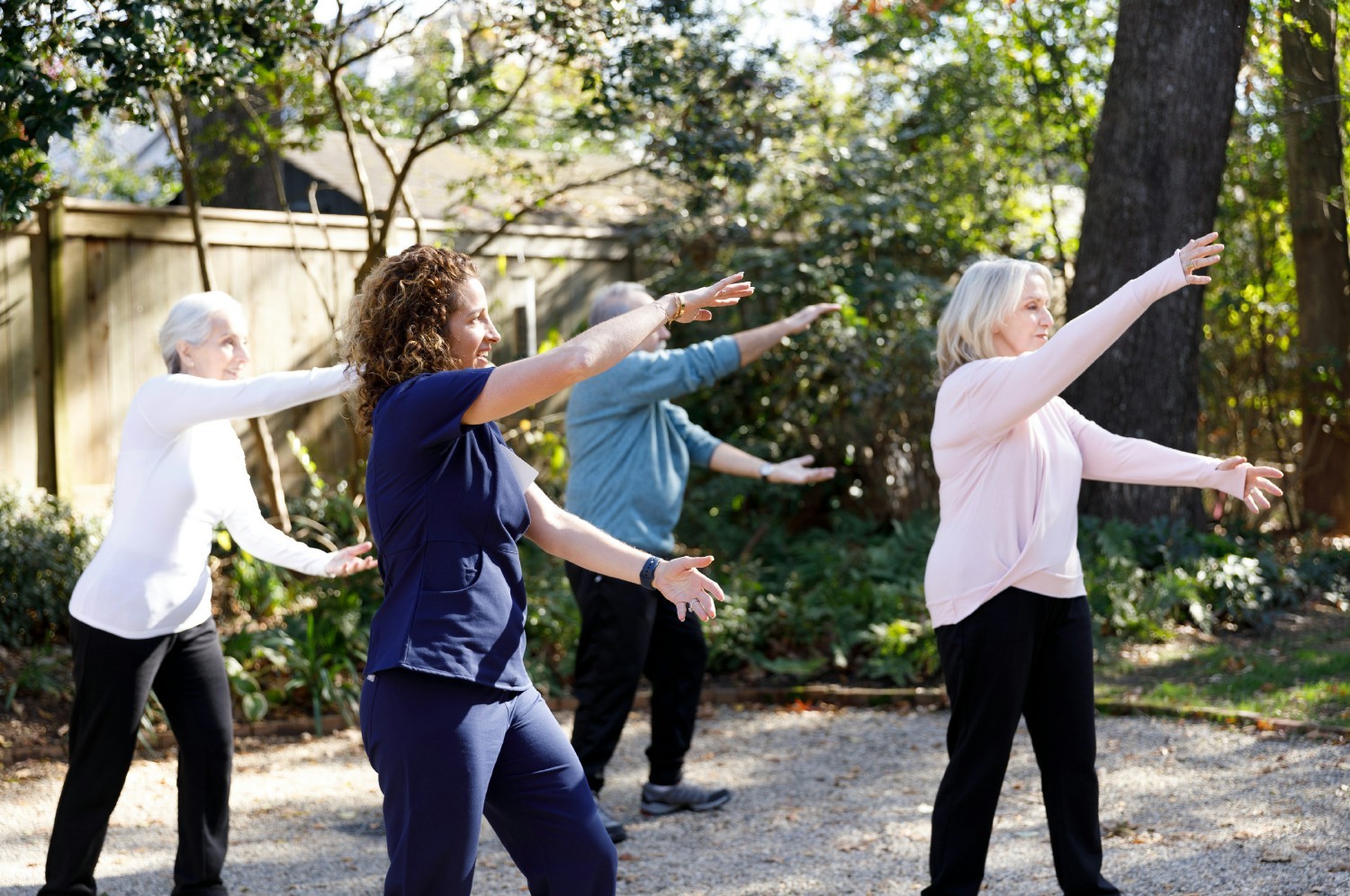 Therapy staff and fitness experts support our clients in living active, independent lifestyles.