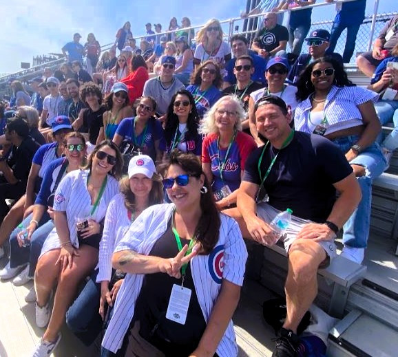 Team outing - day at the ballpark...Go Cubbies!