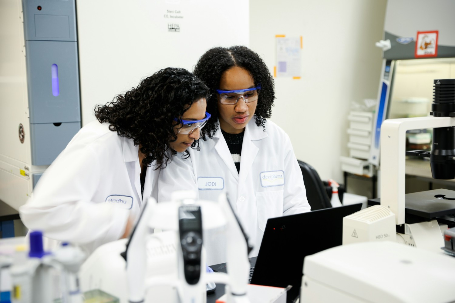 Madhu Bogdan and Jodi Simeon from our Biological Sciences Team - Lawrence, Kansas