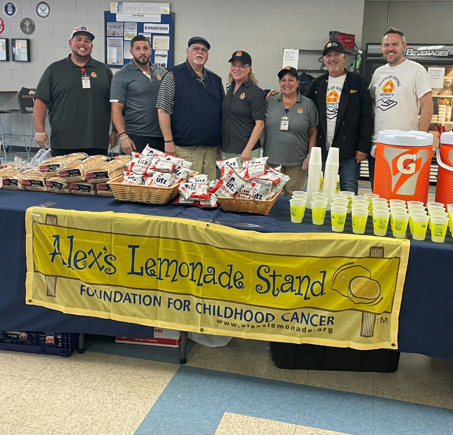 Retail Team supporting Alex's Lemonade Stand to battle childhood cancer. 
