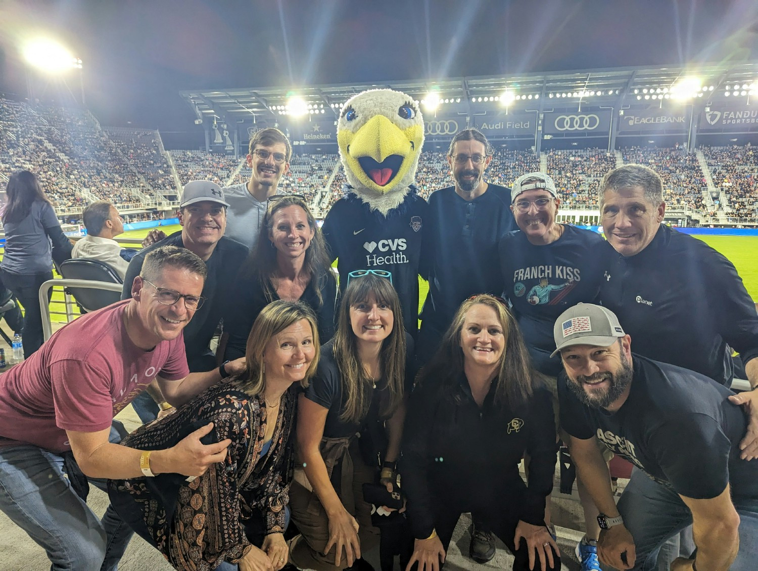 A group from all across the country were in town for a meeting and came together for a fun-filled soccer game.
