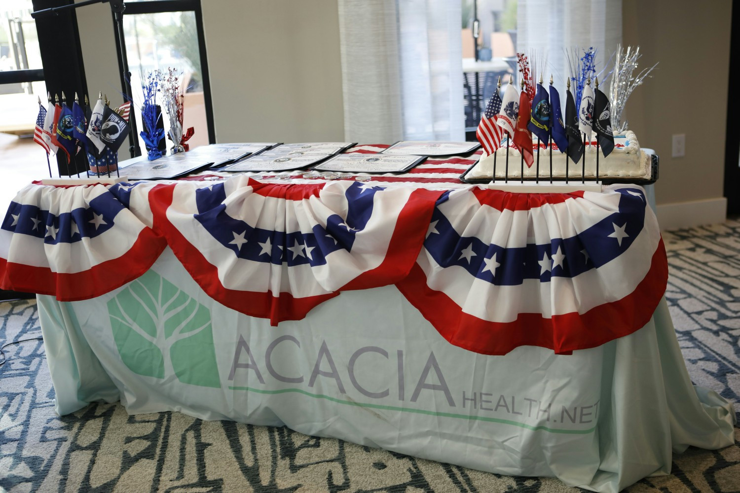 The Acacia Veterans' table.