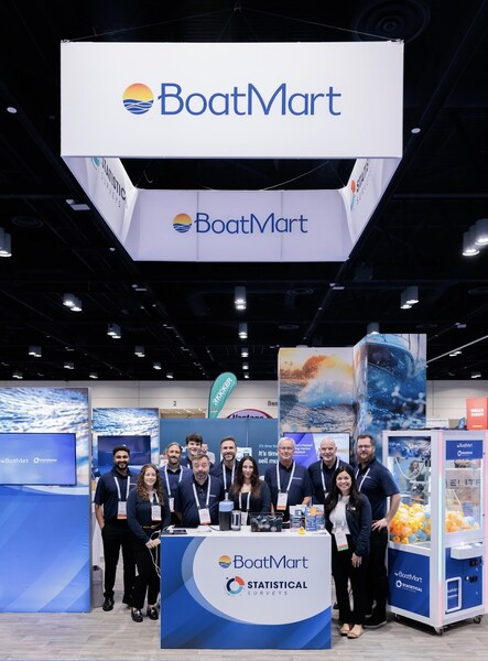 The BoatMart team hosts a successful show.