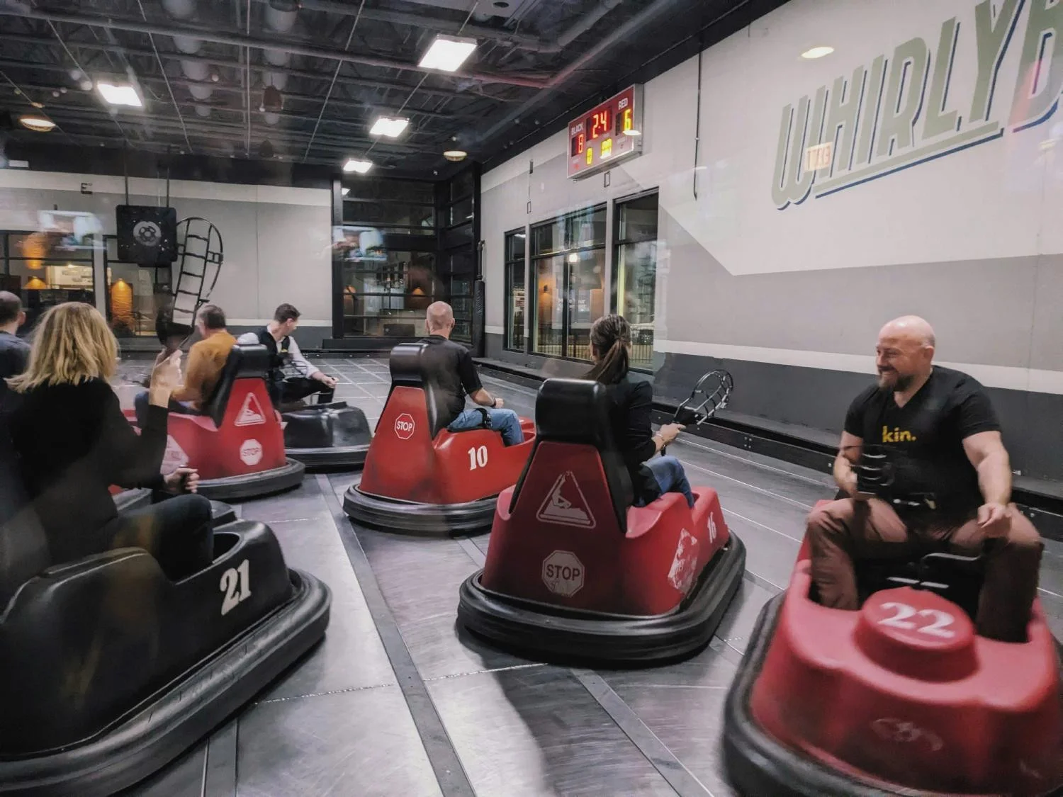 Our CEO and leadership team stepping outside the office for some well-earned fun and connection.