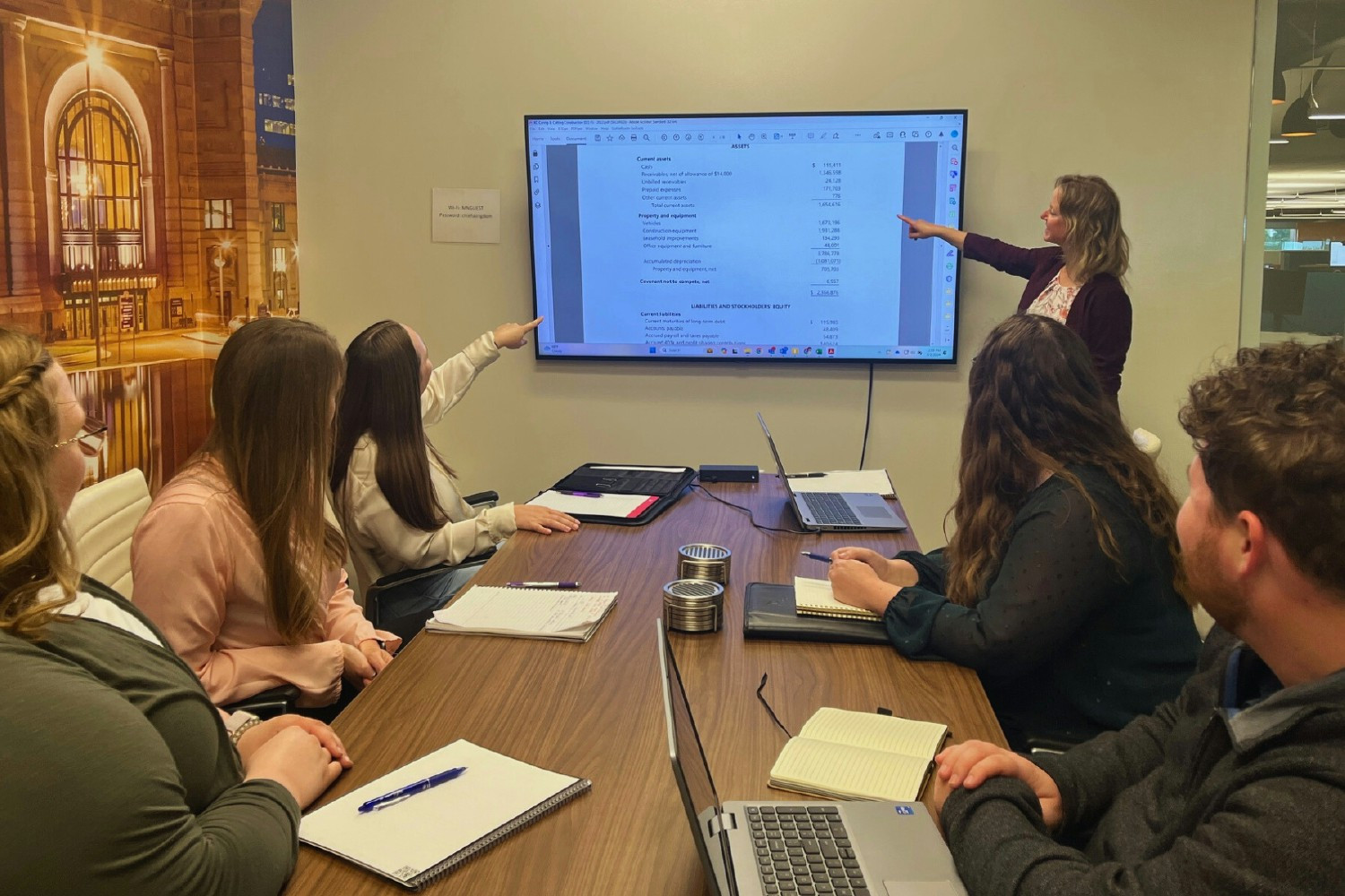 Our office environment supports team collaboration and creativity.