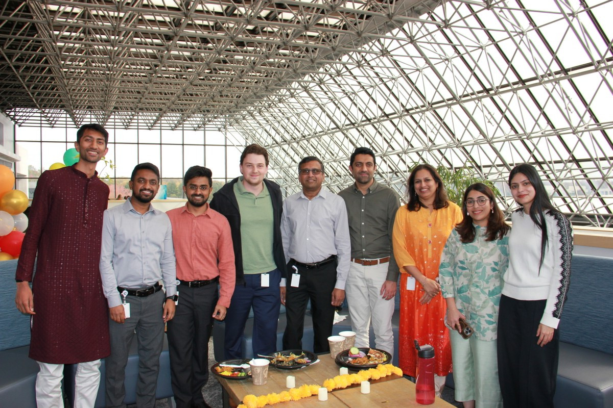 Employees celebrating Diwali at our Culture, Race, & Ethnicity event.