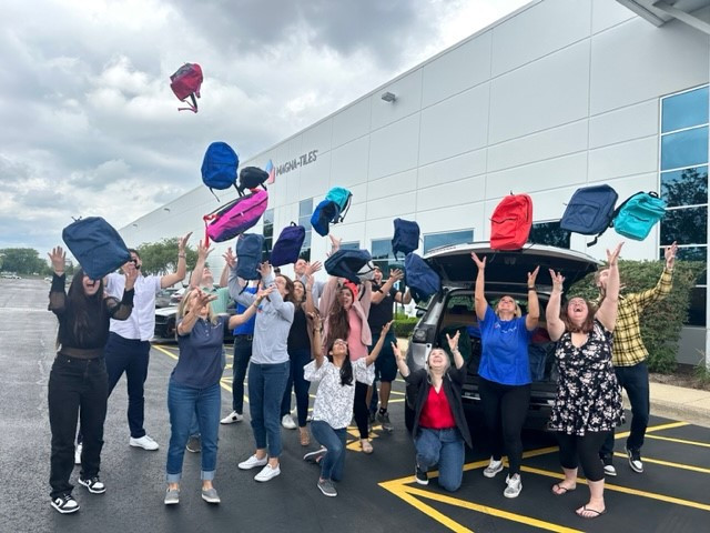 We packed 100 backpacks for United Way, making a positive impact in our community. Together, we're making a difference!