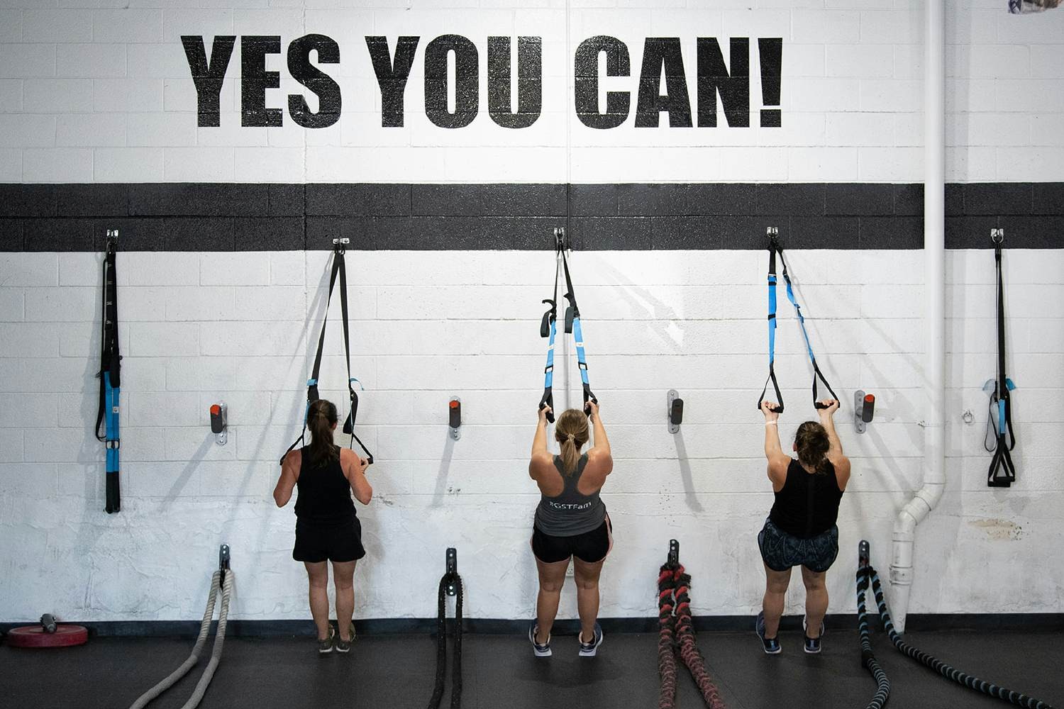 The words on the wall are what help our clients get through their workouts!