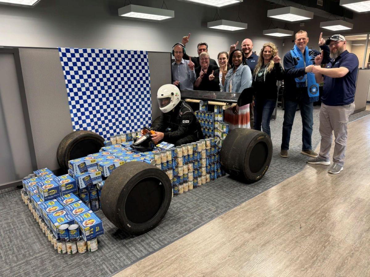 ESi Team members enjoy participating in a canned food drive, in support of fighting hunger.