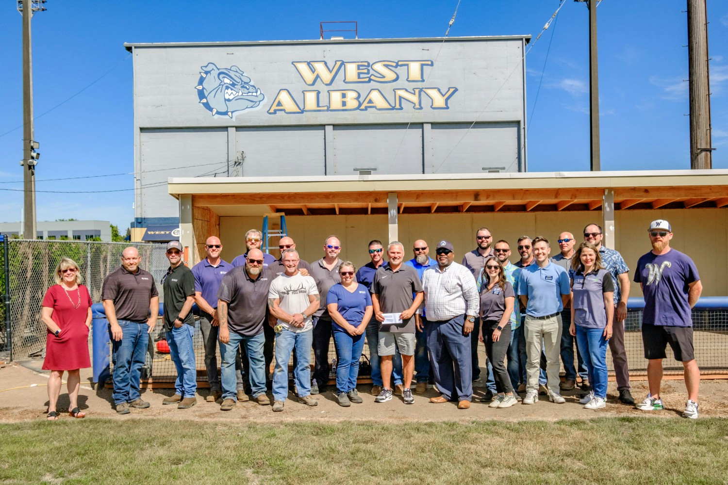 Oregon team members came together to restore the West Albany Baseball Field, which had fallen into disrepair.