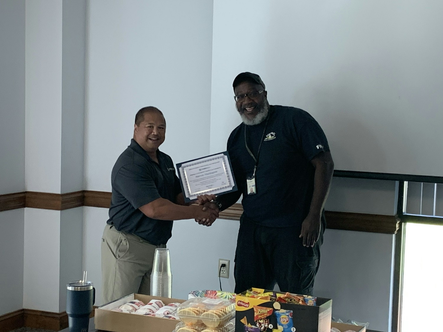 Employee of the Quarter. 