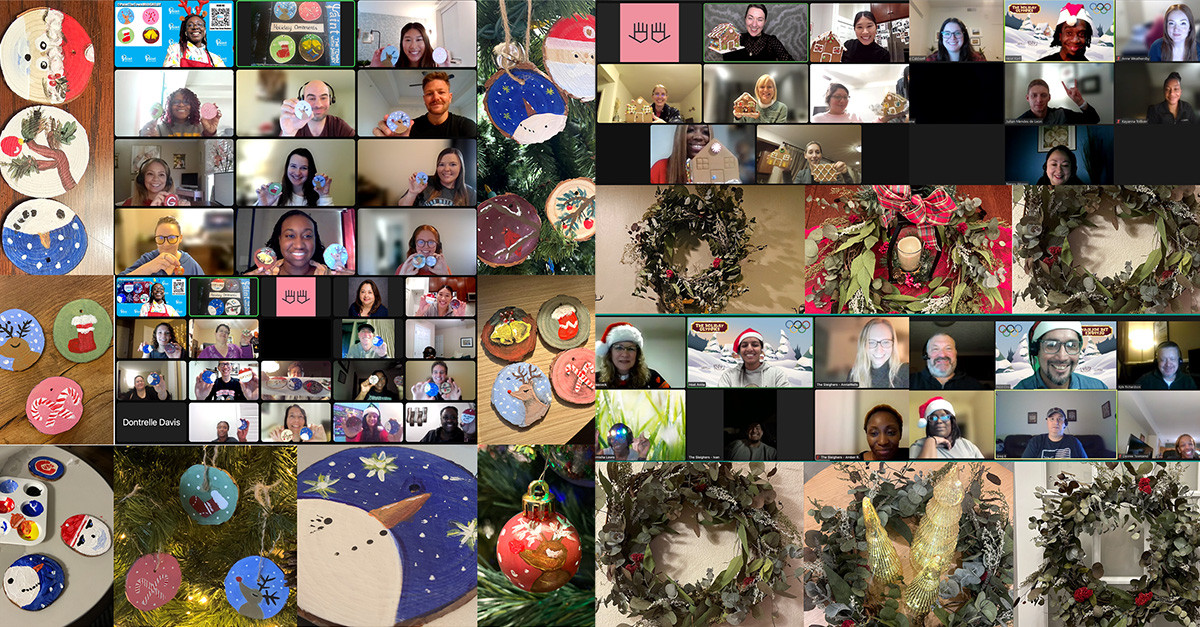 Virtual Holiday Celebrations! Wreath Making and Ornament Making Workshops.