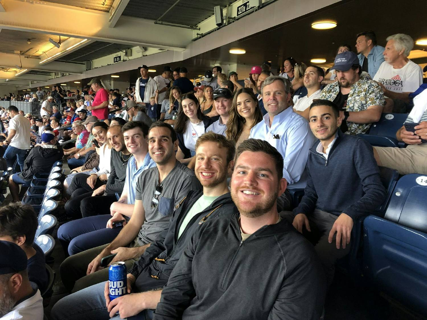 Gilmartin New York office enjoying a summer outing at Yankee Stadium.