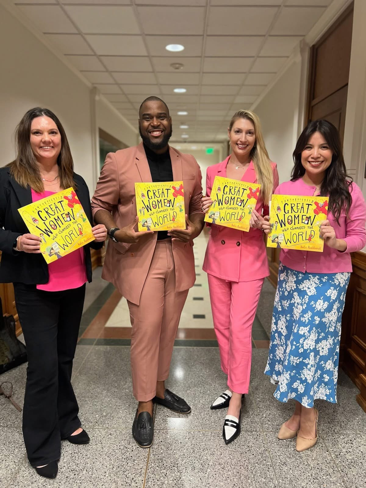 Our advocacy team celebrating women lawmakers at the Texas Capitol.