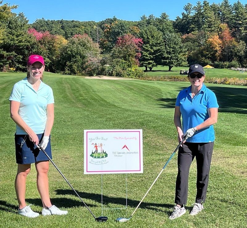 Employees completed a round of golf to support a local charity golf event. 