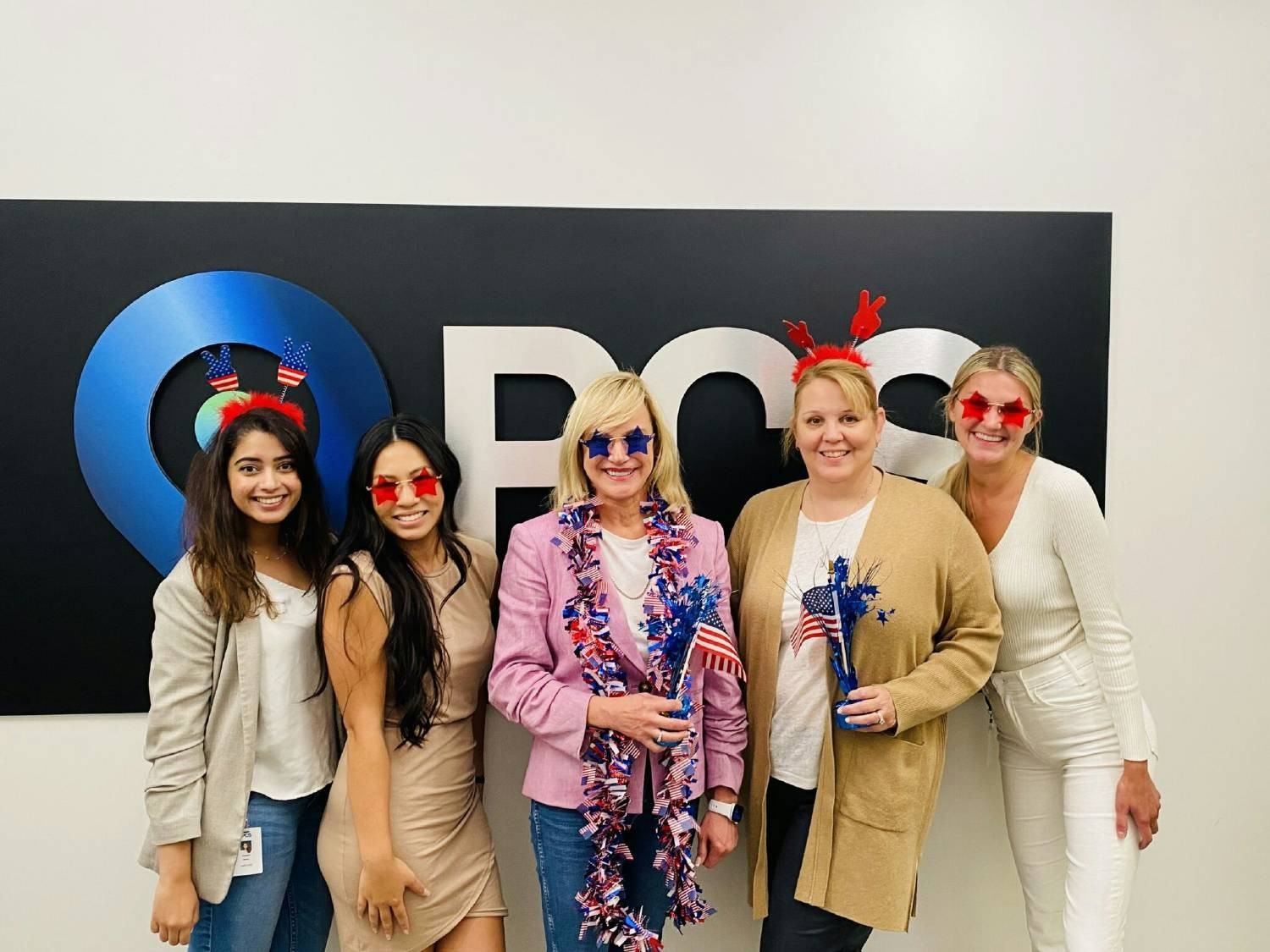 The ladies of PCS celebrate the 4th of July.