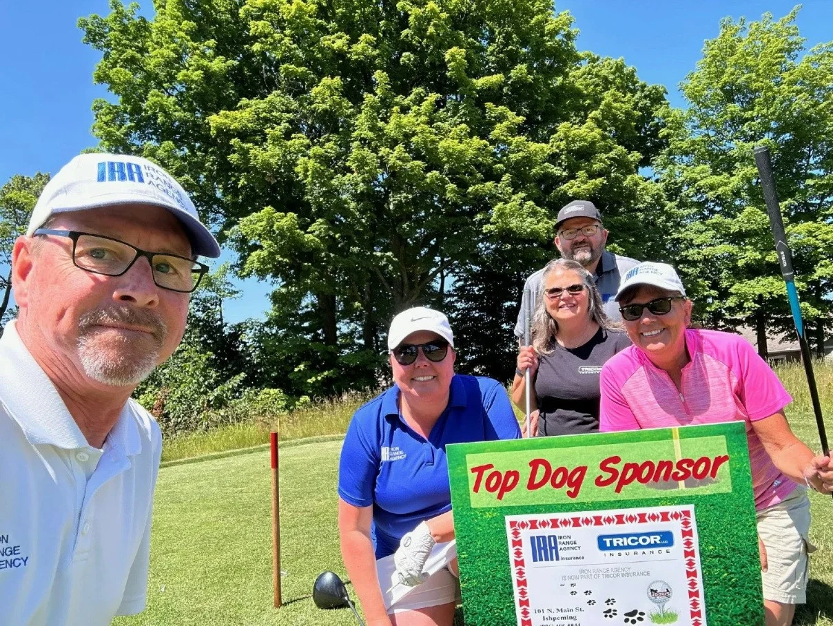 Our Ishpeming office participated in a golf outing to raise funds for their local animal shelter, UPAWS.