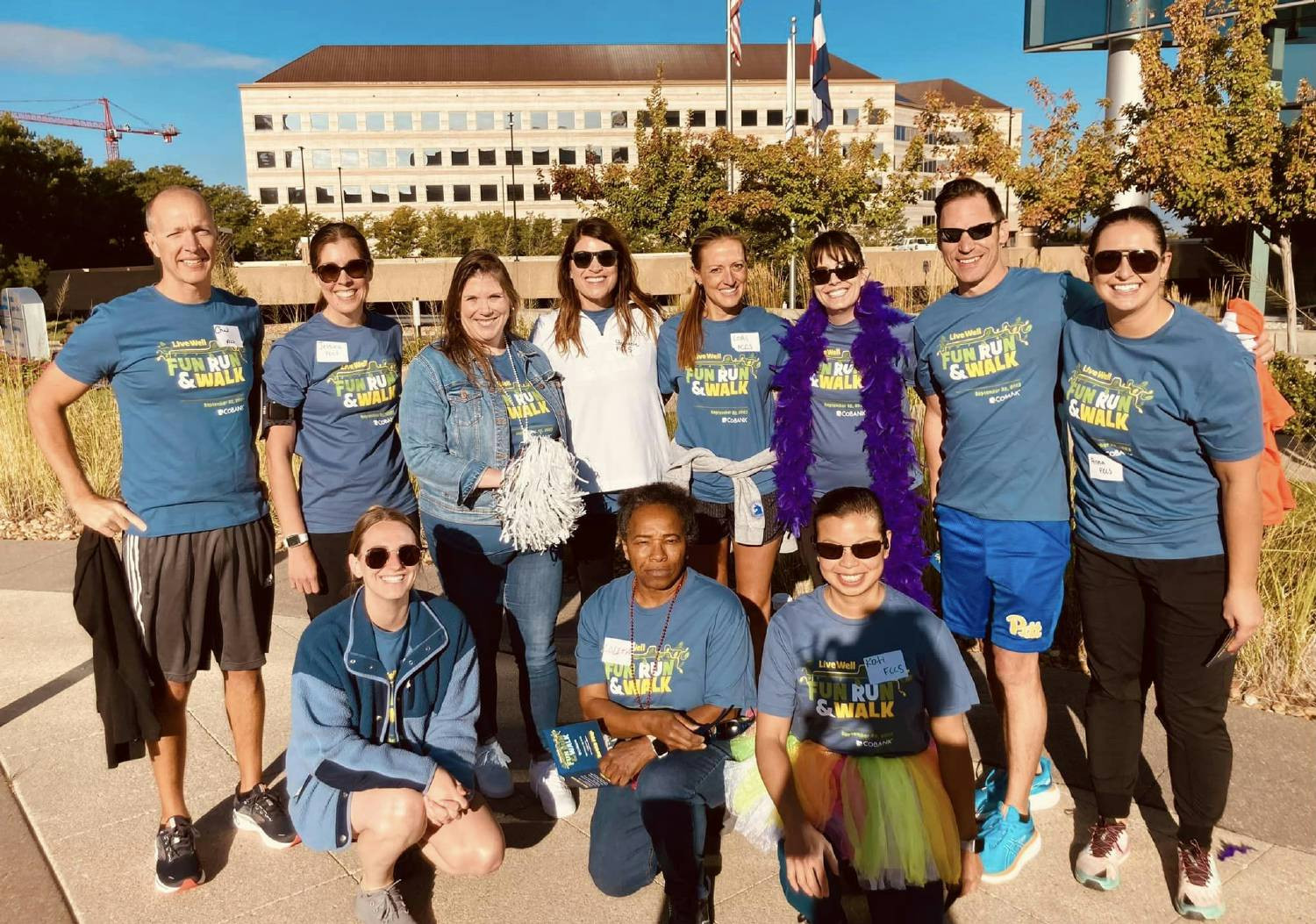 We love staying healthy and participated in a 5k run/walk event in the Denver tech center. 