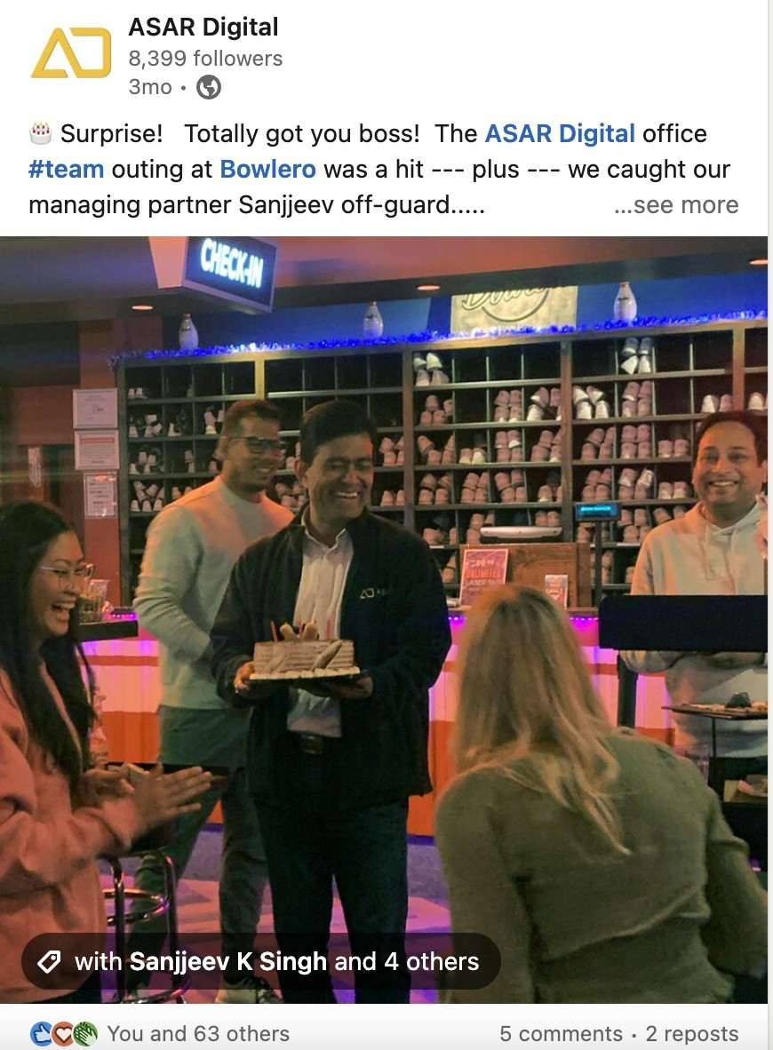 Celebrating our CEO's birthday