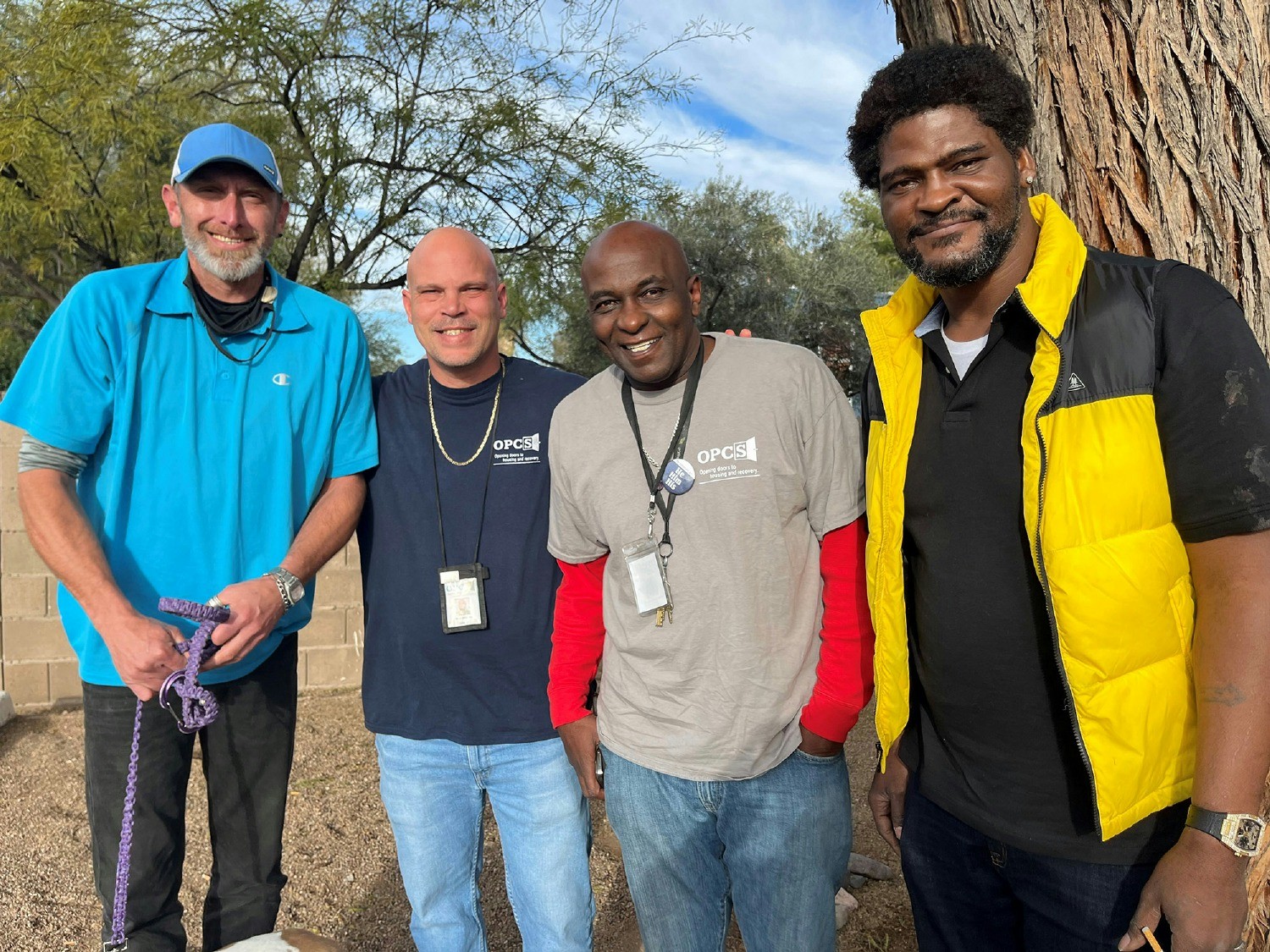 Our dedicated employees conducting street outreach to connect unsheltered individuals with housing and support services.