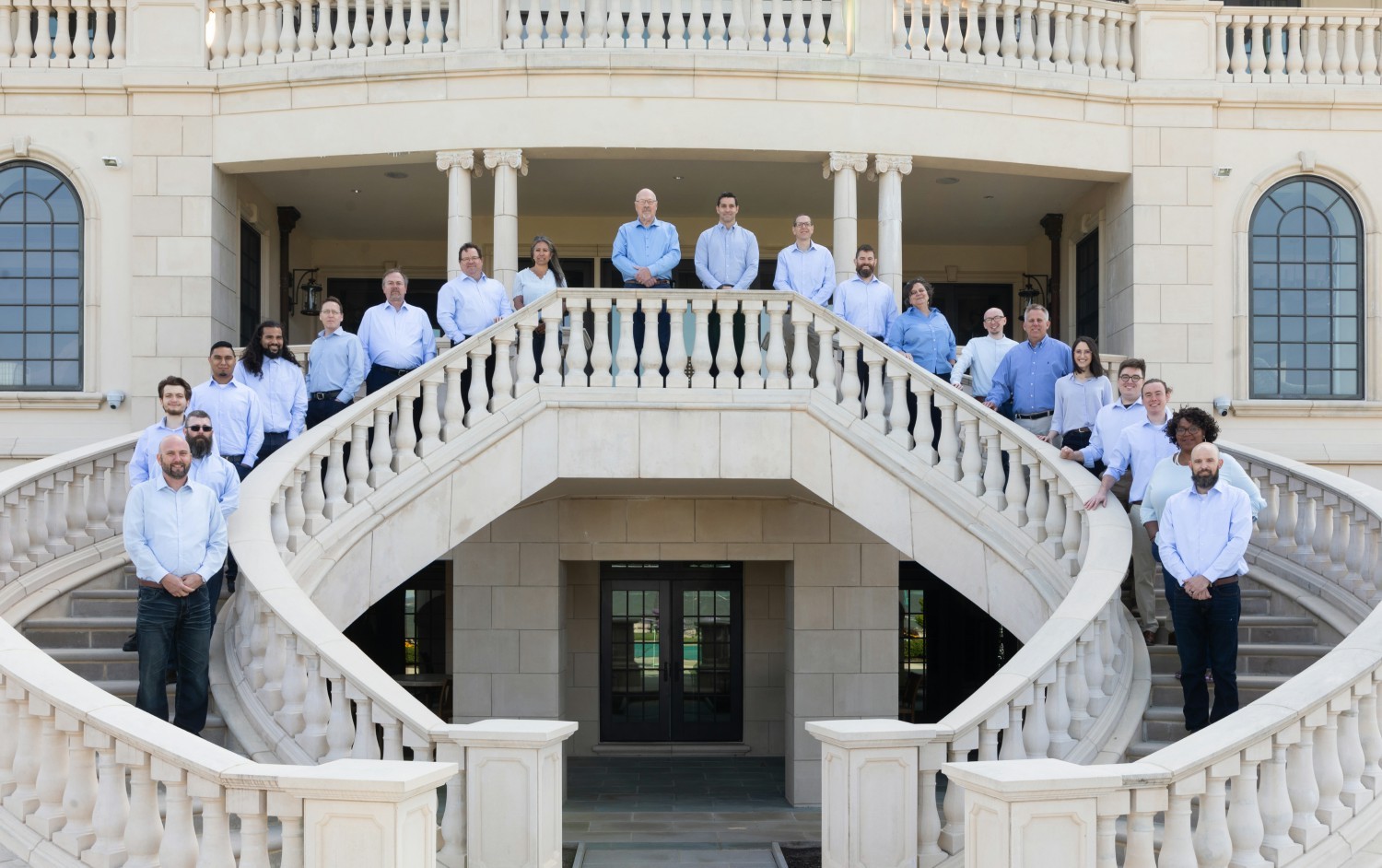 Group shot of the team at the home of one of our terrific clients!  