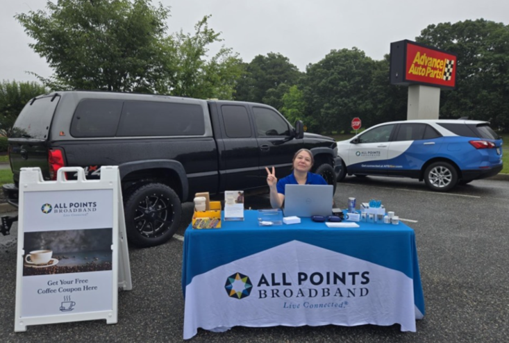 Field Sales Specialist as a pop up coffee shop sales event.