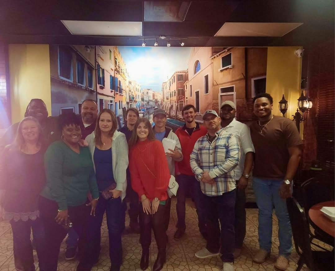 End of year celebration for our Warsaw, Virginia location. Field technicians and CSR employees.