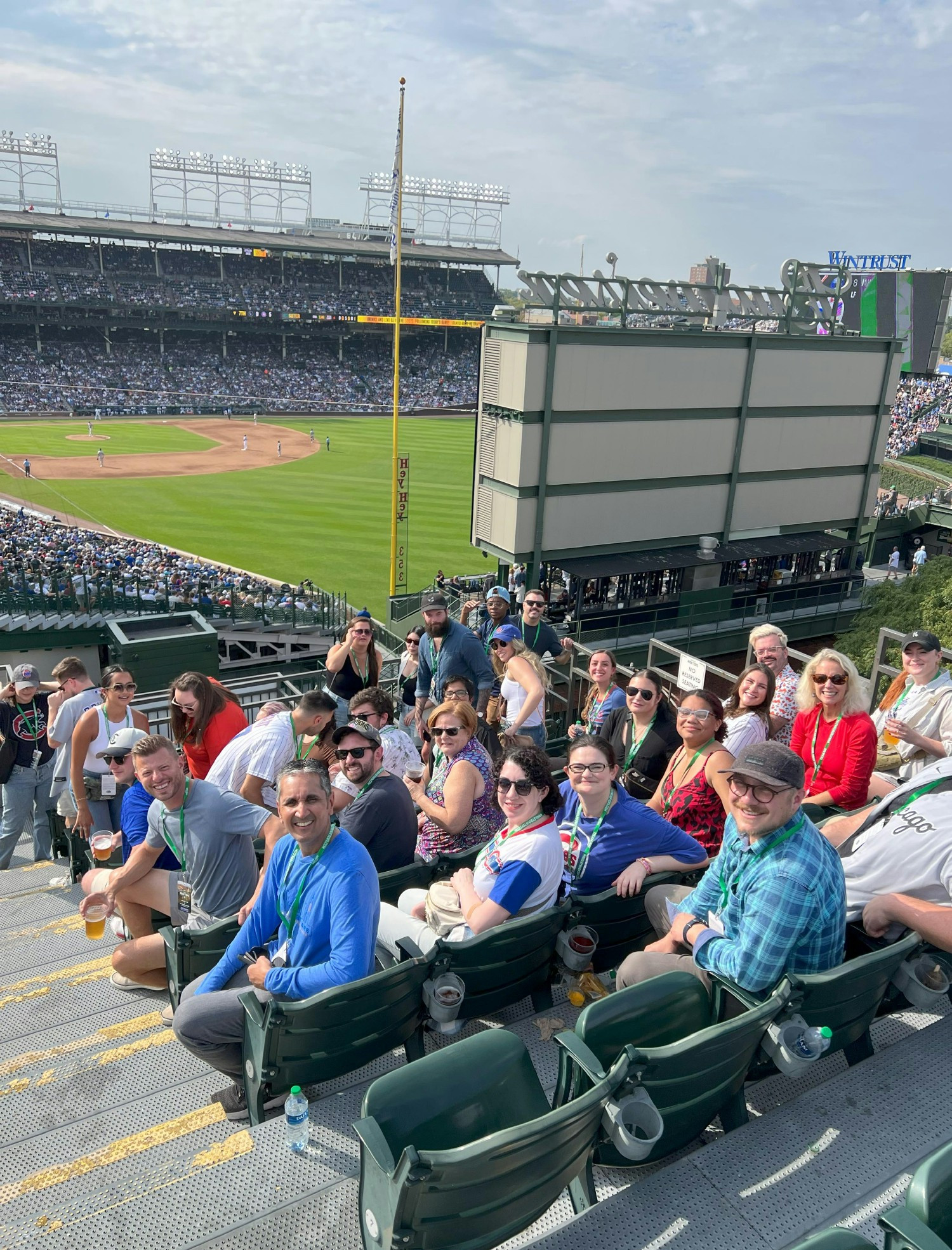 BRP staff visit Wrigley Field for a Cubs game. 