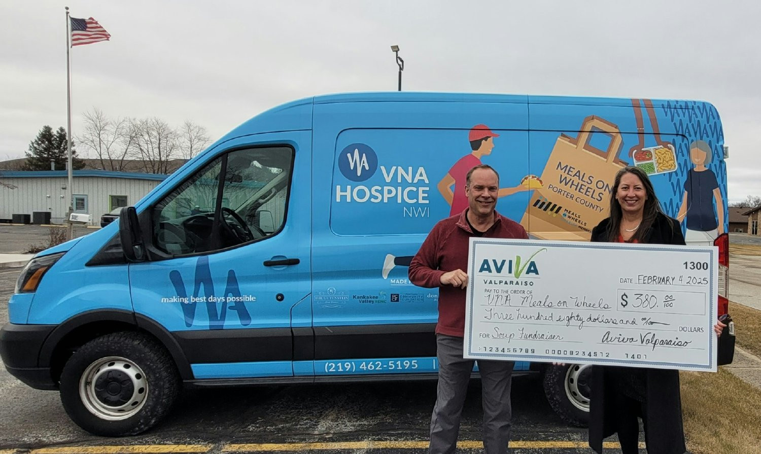 AVIVA Valparaiso celebrated National Soup Month with a tasting event, raising funds for VNA Meals on Wheels.