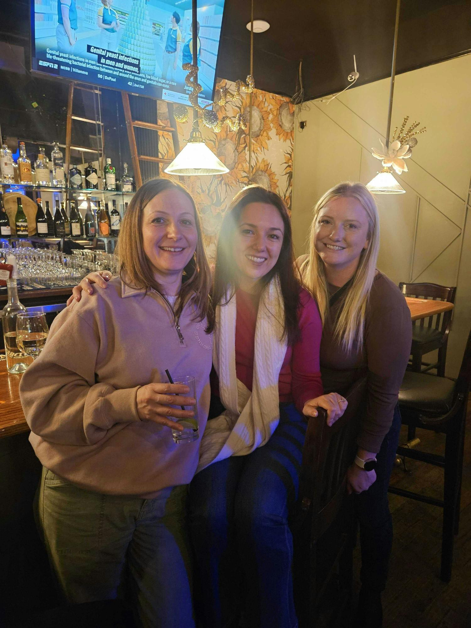 Enjoying some downtime with colleagues
