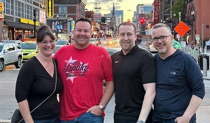 The management team in Nashville, TN 
L to R - Jenn, Rob (CEO), Chris, & Randy.