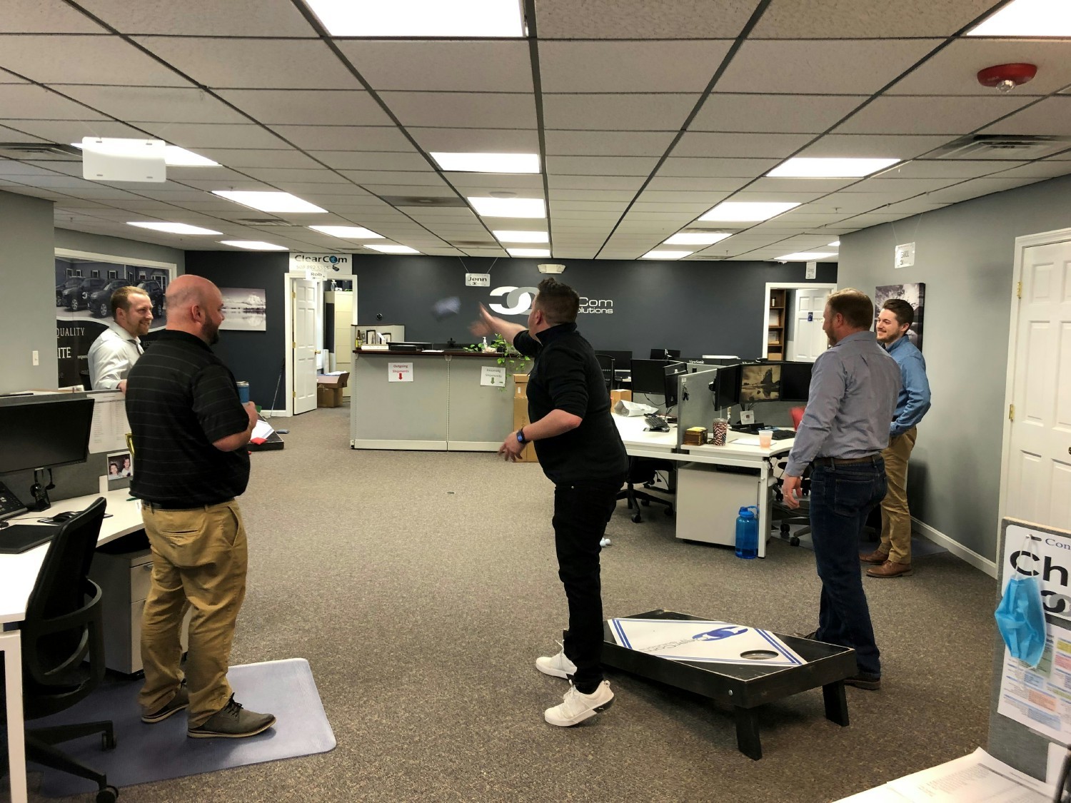 Game night at ClearCom IT - Cornhole Tournament 