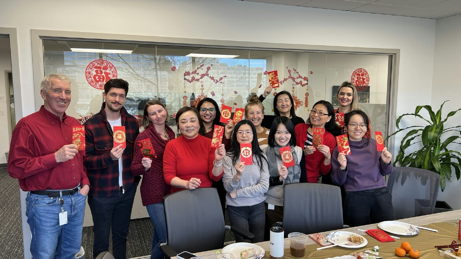 A Lunar New Year celebration in BPM's Seattle office.