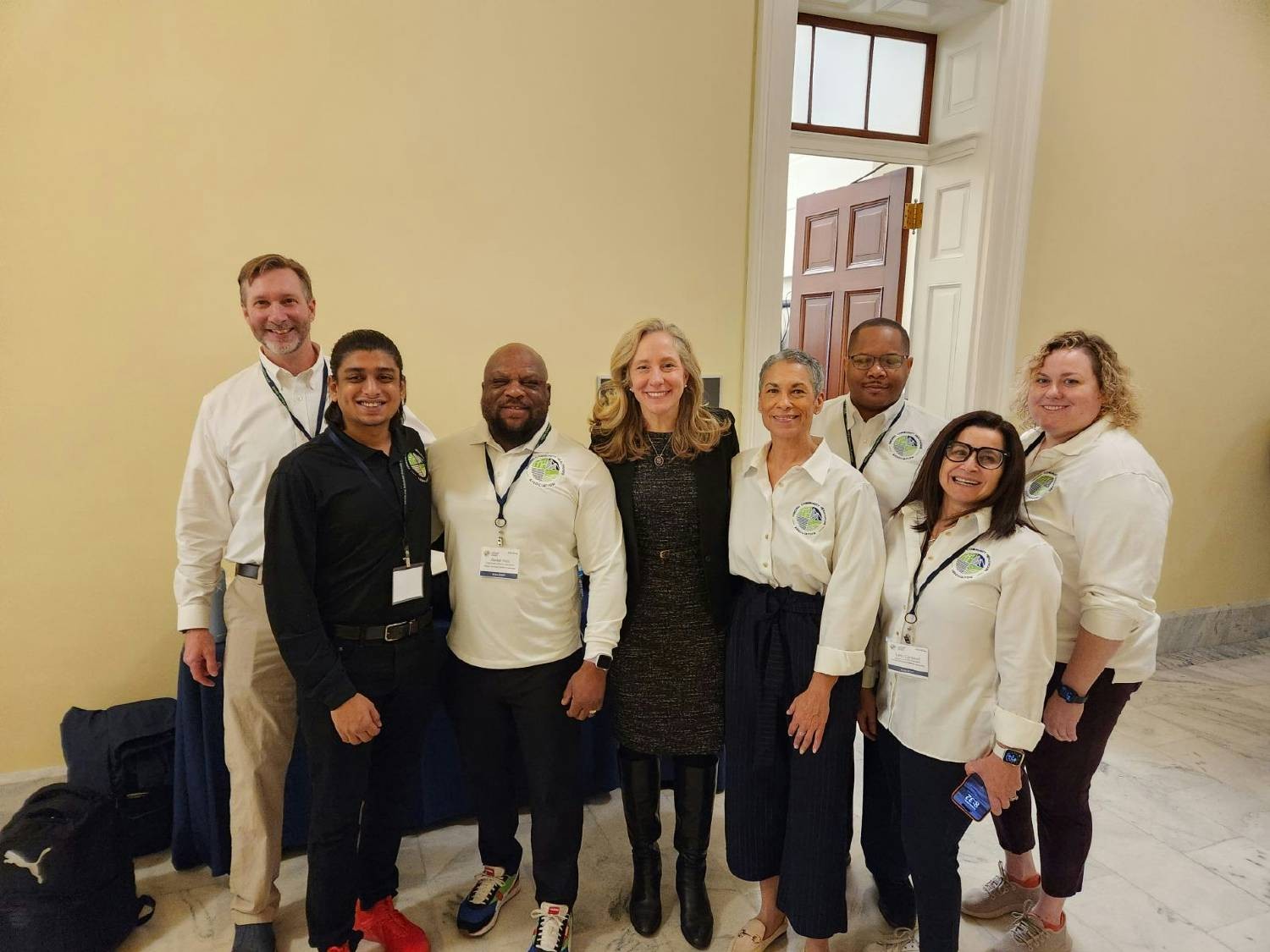 Staff at Hill Day in Washington DC. Joined by Congresswoman Abigail Spanberger, co-sponsor of Protect 340B. 