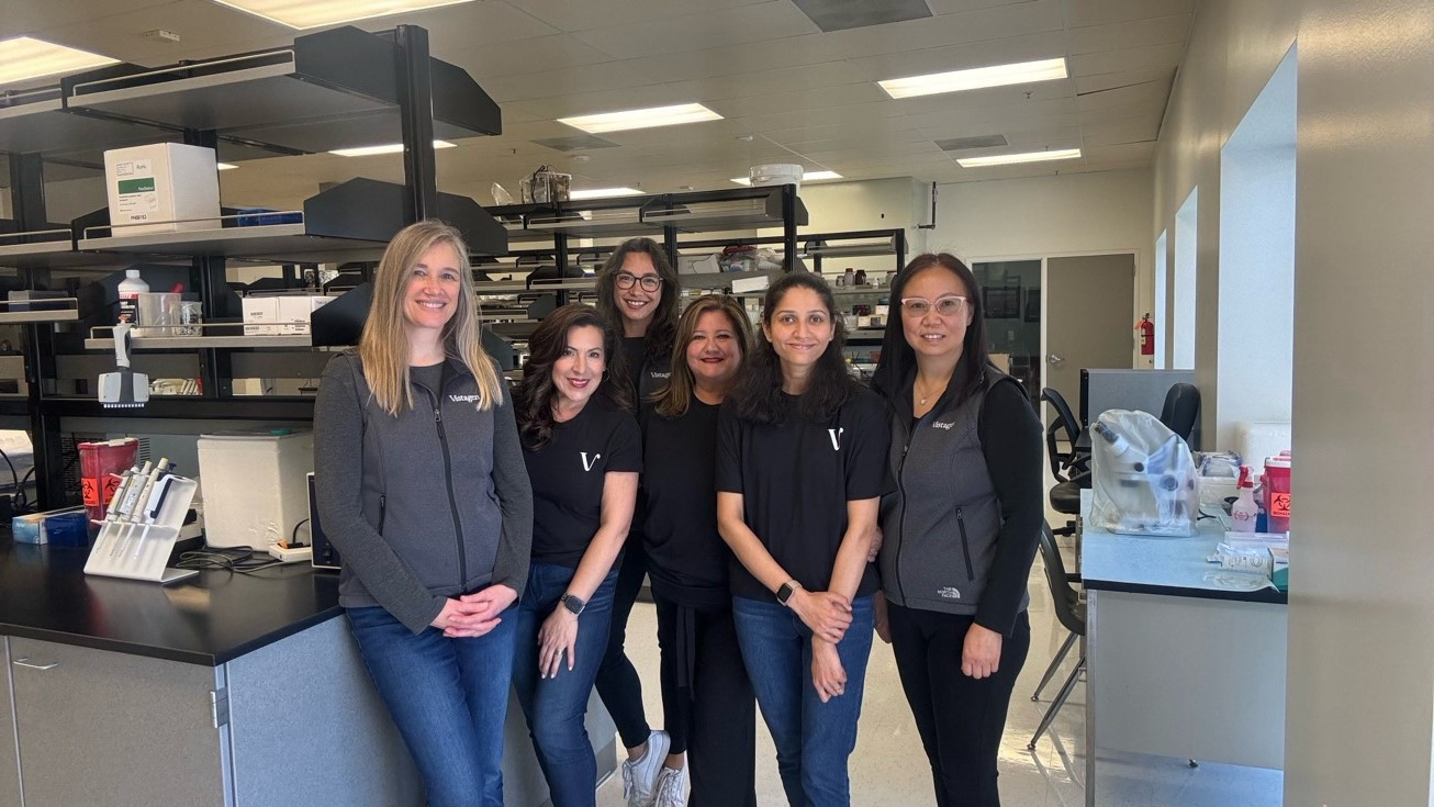 Our Women in Stem, hard at work in the lab.