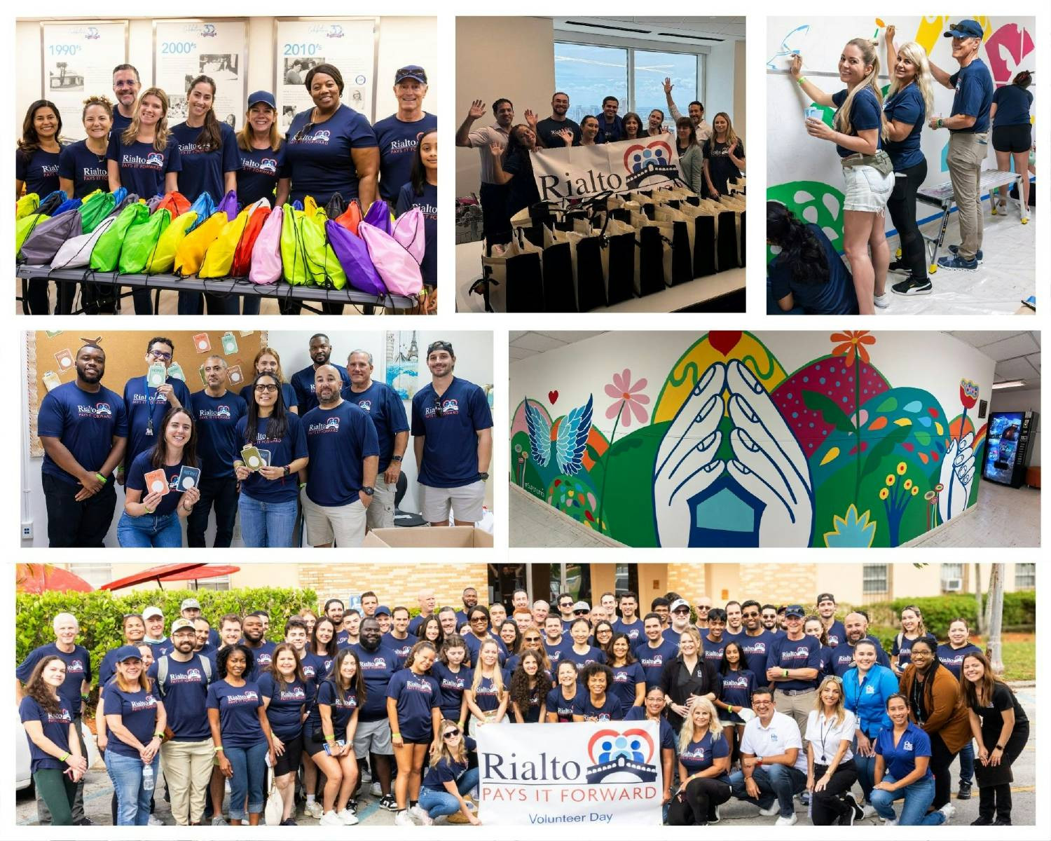 Rialto Associates in Miami volunteered their time at His House Children’s Home and MUJER, Inc., non-for-profit agencies.