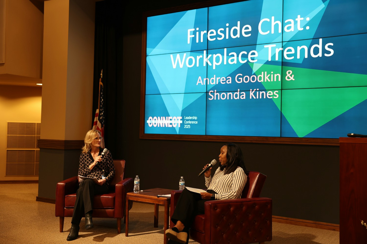 Fireside Chat at our annual Leadership Conference, put on by our Learning & Development department to inspire leaders.