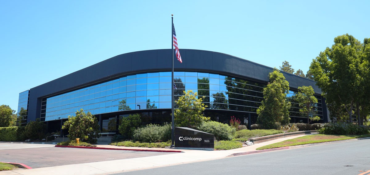 CliniComp is located in the University Towne Center of beautiful, sunny San Diego, CA.  