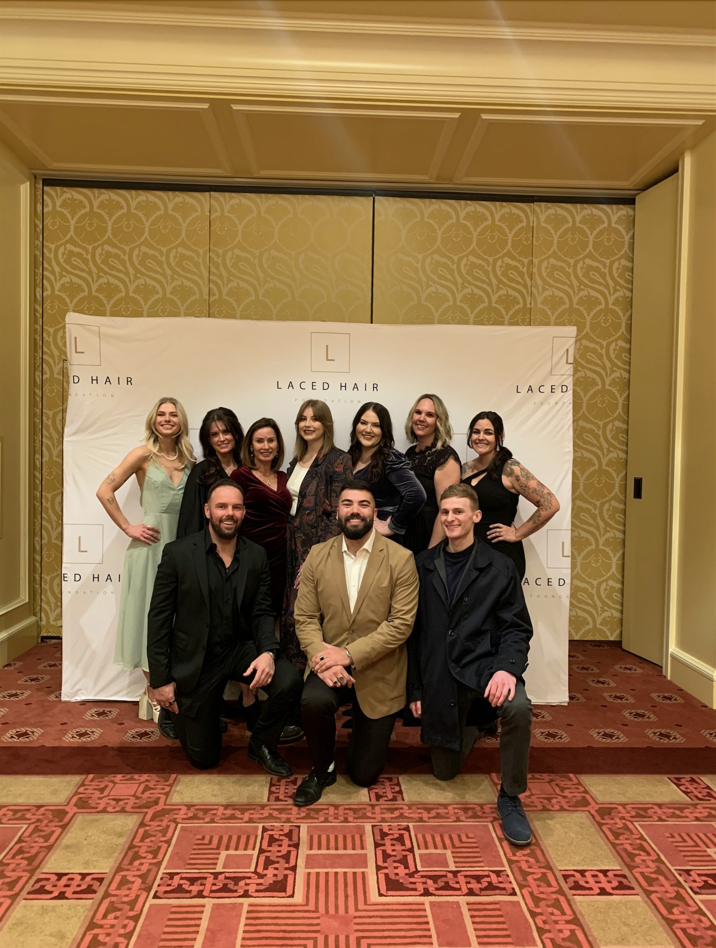 Walker Tape Co. team at the Hair for Hope Gala. Walker Tape was a silver-level sponsor at this event.