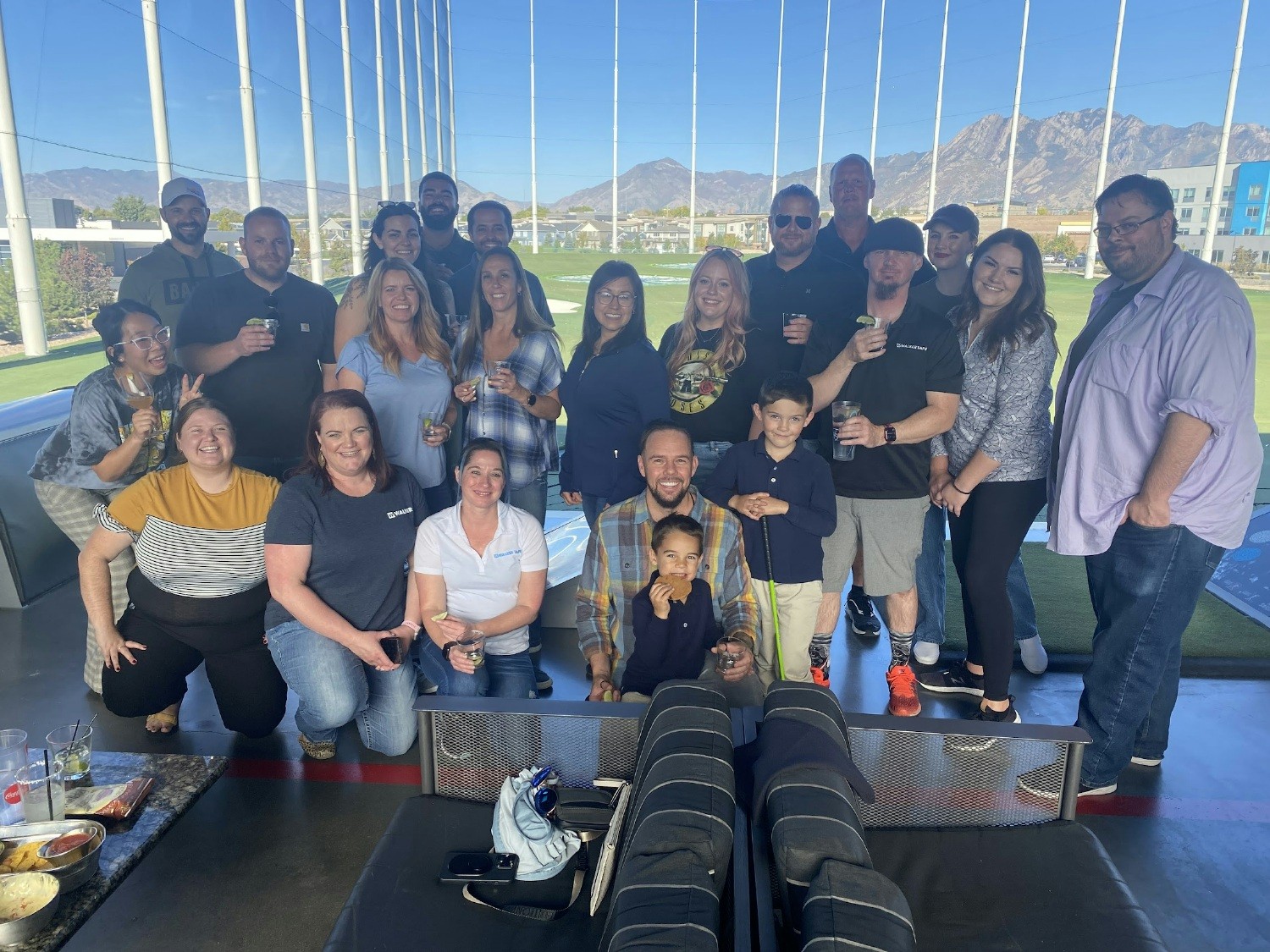 Walker Tape Co.'s leadership team building activity at Top Golf.