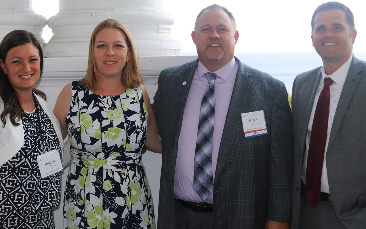 Jason Hyska, CEO (left) and Matt Scheske, President and COO (right) attend the Michigan Banker’s Association conference with their spouses Melissa Scheske (left) and Tina Hyska (right). Jason serves on the Board of Directors for the MBA.