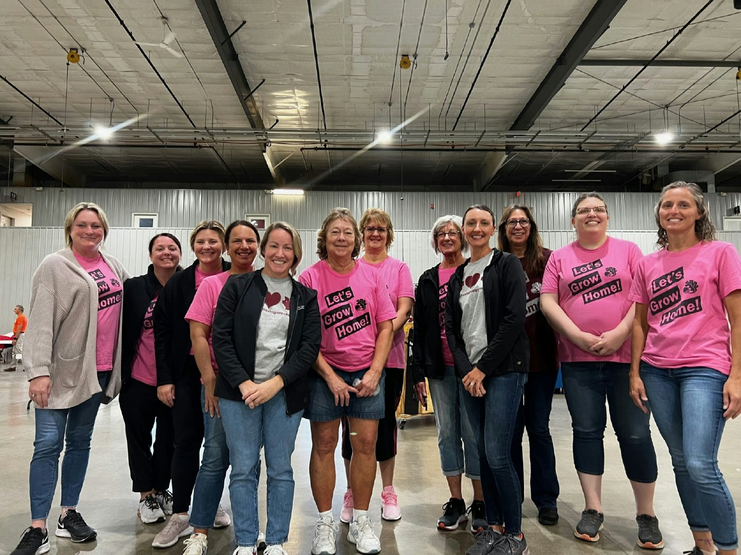 Helping at the Food Bank
