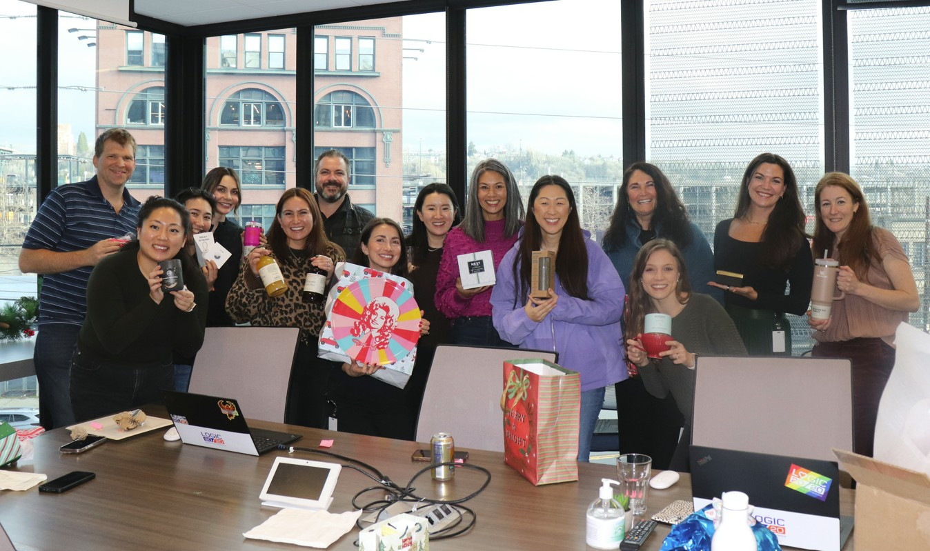 Holiday festivities include a thrilling white elephant gift exchange, where Logicians flex their strategic thinking.