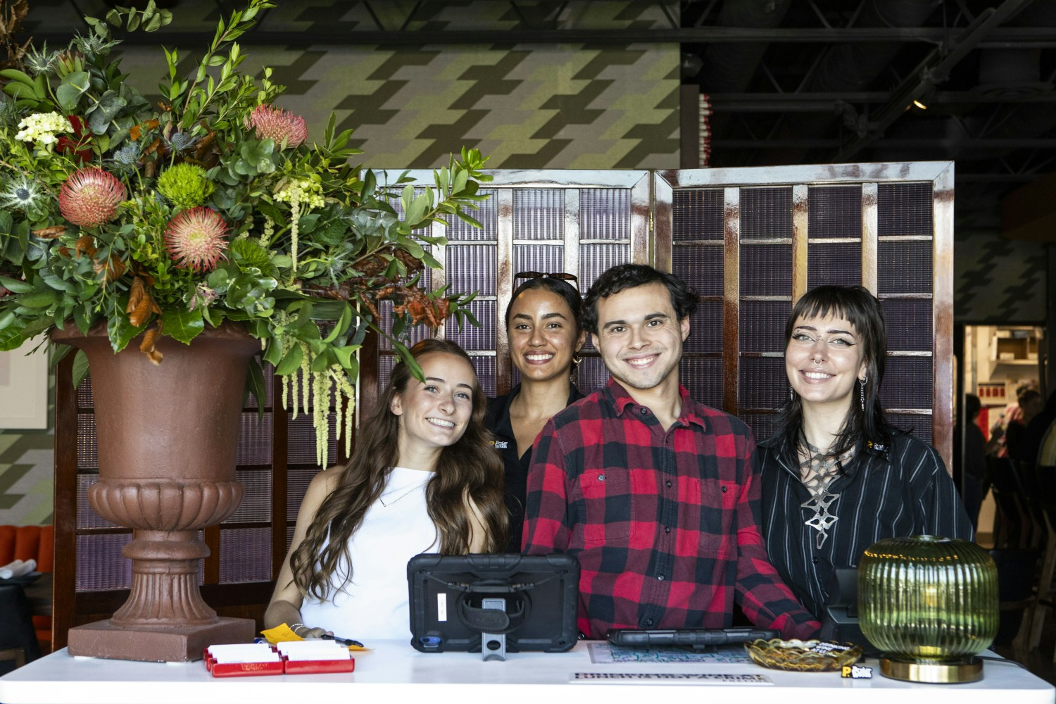 Some of our Hospitality Team Members eager to greet guests at the Host Stand!