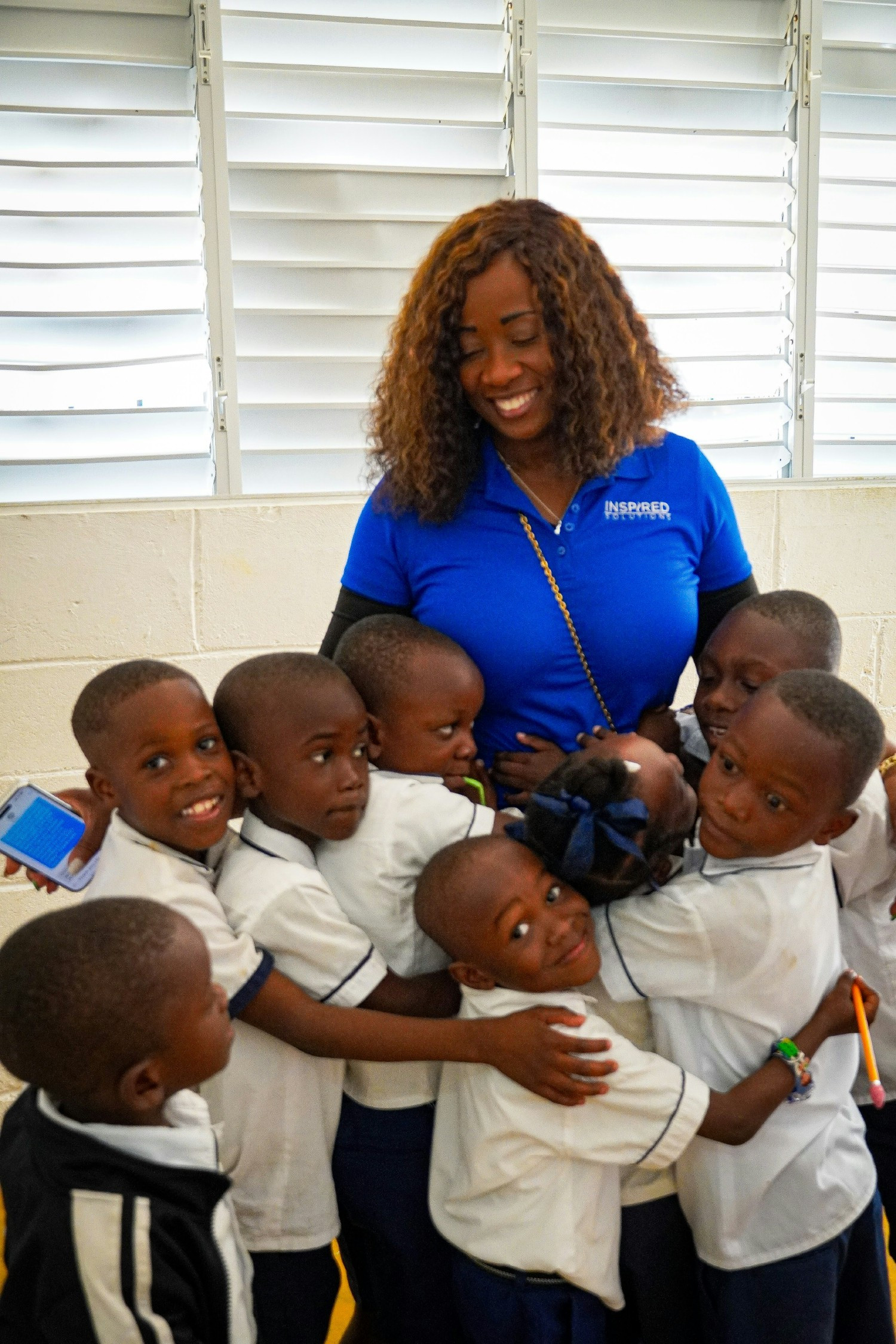 The Inspired COO leading a Back to School Drive in the Dominican Republic.