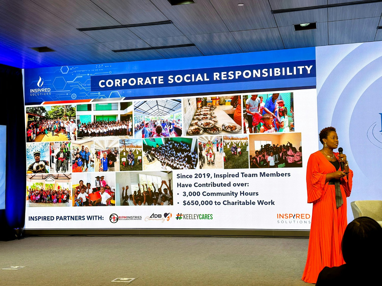 Inspired Solutions-CEO briefing during a Minority IMPACT Program sponsored by one of our customers