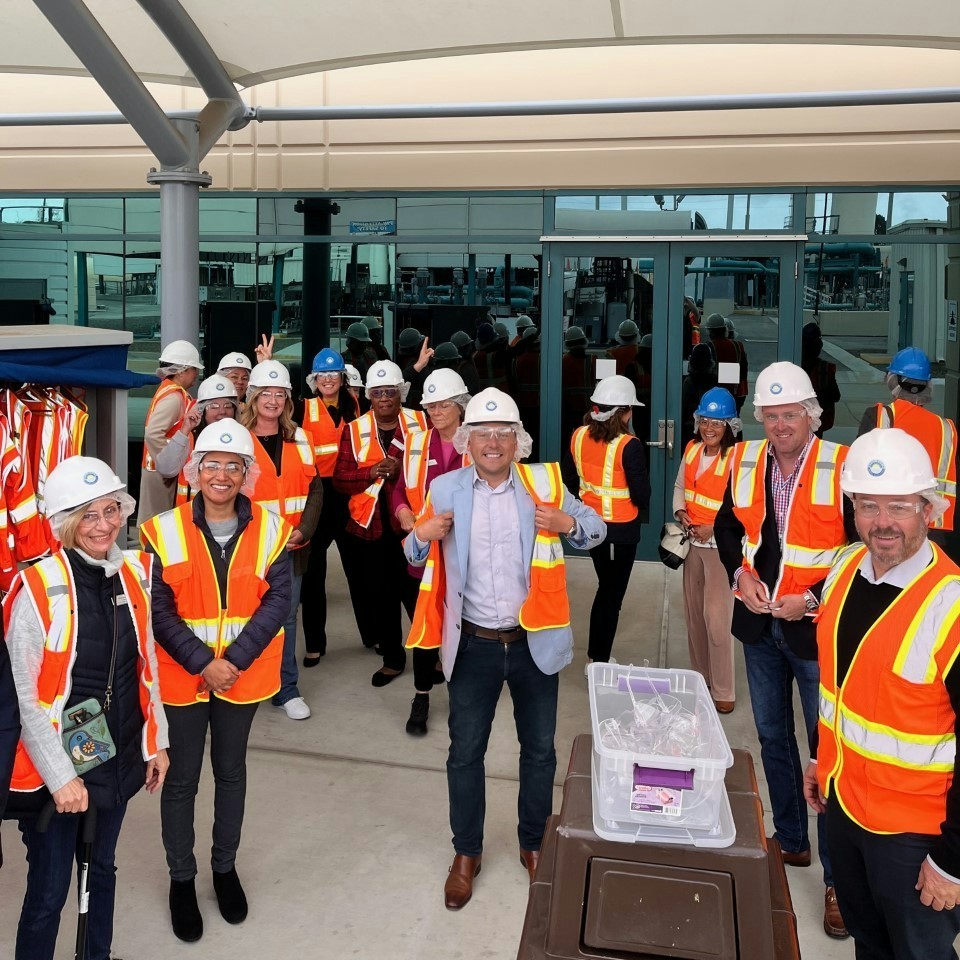 SBAOR Members on a tour of the Water Recycling Plant