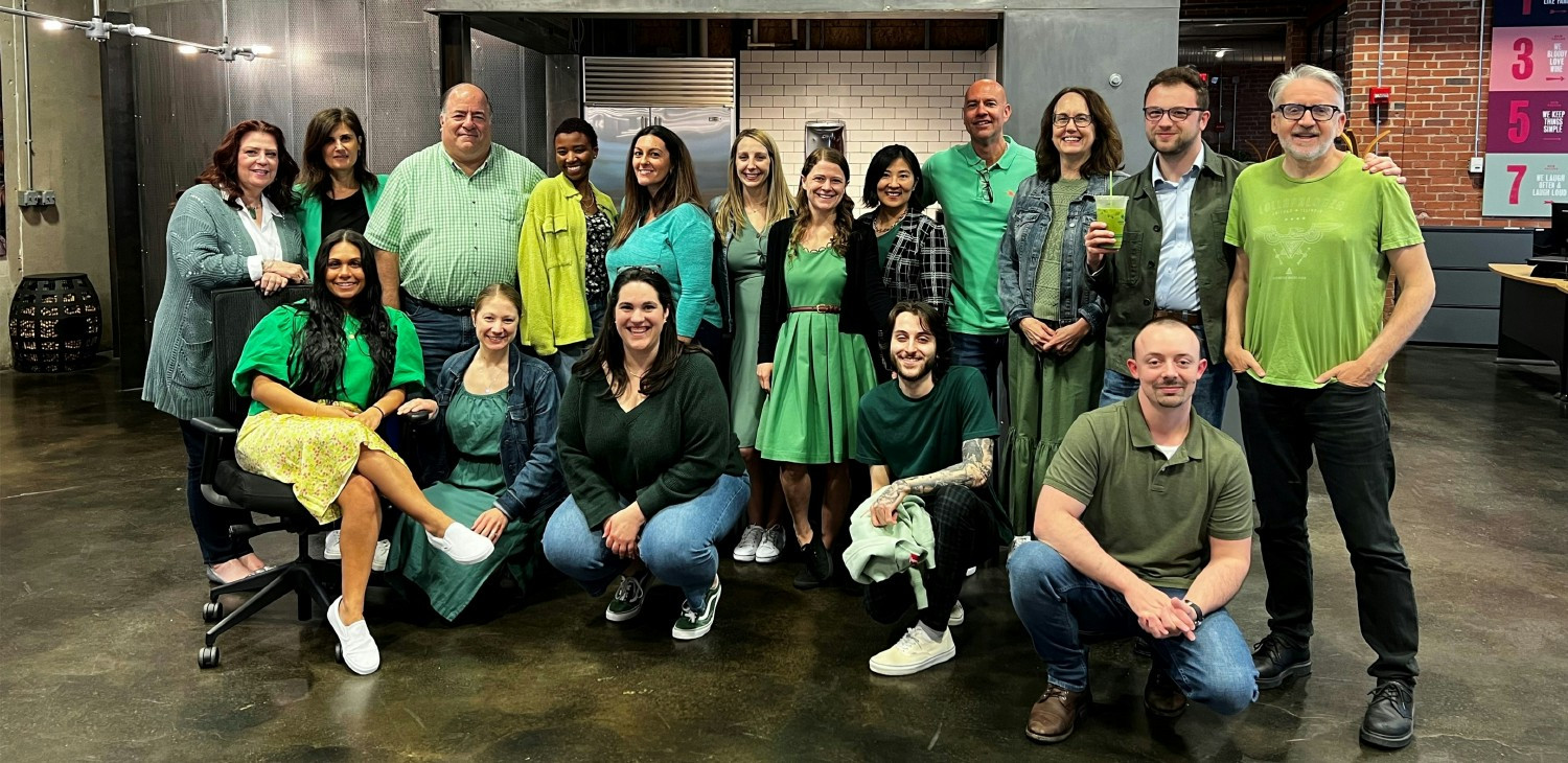 To show solidarity for Mental Health Awareness Month, employees rocked their best green outfits.
